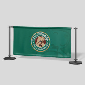 image shows cafe barriers