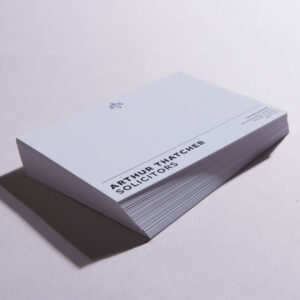 image shows correspondence cards