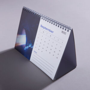 image shows desk calendars