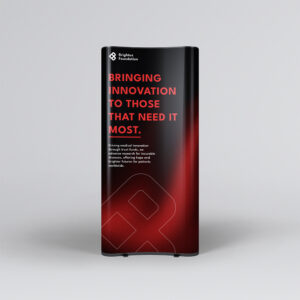 image shows exhibition pop up replacement graphics