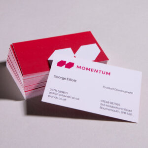 image shows express business cards