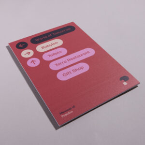 image shows foam signs