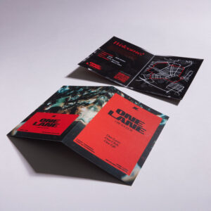 image shows folded leaflets