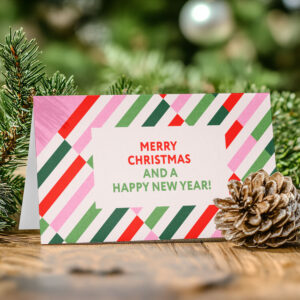 image shows greetings cards foiled