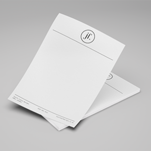 image shows letterheads