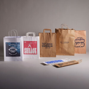 image shows route 1 print paper bags
