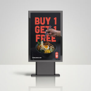 image shows route1print backlit posters